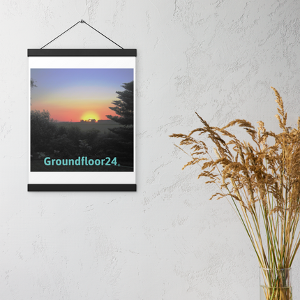 Beautiful Sunset Sinari Poster with hangers with Groundfloor24 without House Logo
