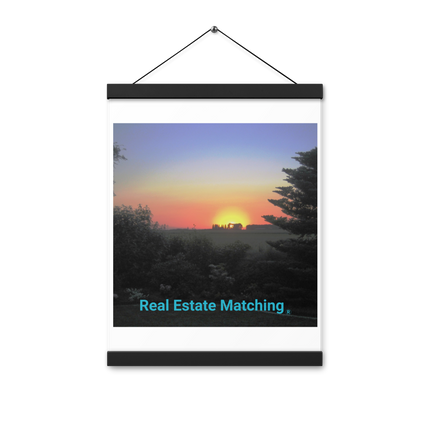 Beautiful Sunset Sinari Poster with hangers with realestatematching without key Logo