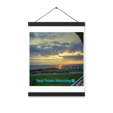 Natural View Poster with hangers with realestatematching with key Logo