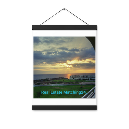 Natural View Poster with hangers with realestatematching24 without key Logo
