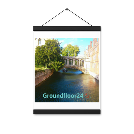 Beautiful Canel Poster with hangers with Groundfloor24 with House Logo