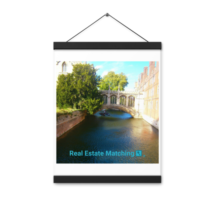 Beautiful Canel Poster with hangers with realestatematching with key Logo