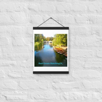 Beautiful Nature Poster with hangers with realestatematching24 without key Logo