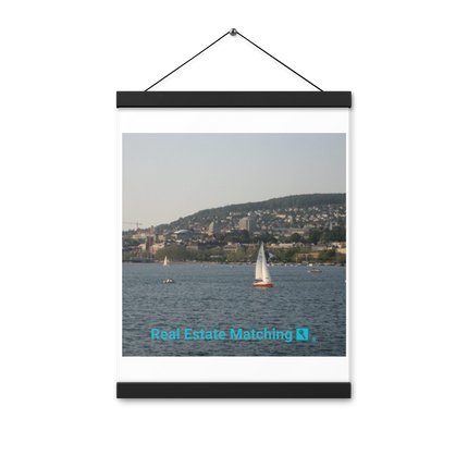 Beautiful River & Hills Sinari Poster with hangers with realestatematching with key Logo