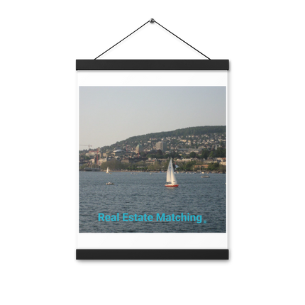 Beautiful River & Hills Sinari Poster with hangers with realestatematching without key Logo
