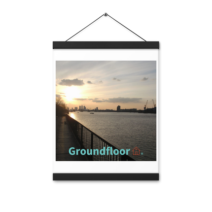 Awesome River View Poster with hangers with Groundfloor with House Logo