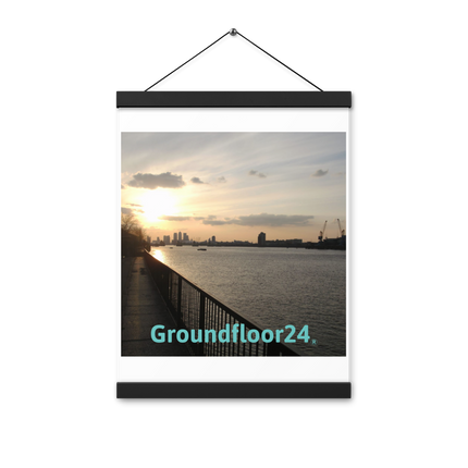 Awesome River View Poster with hangers with Groundfloor24 without House Logo