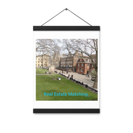 Beautiful Park Poster with hangers with realestatematching without key Logo