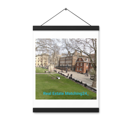 Beautiful Park Poster with hangers with realestatematching24 without key Logo