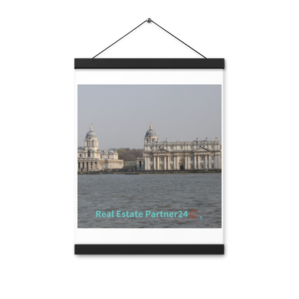 Riverside Beauty Poster with hangers with realestatepartner24 with house Logo