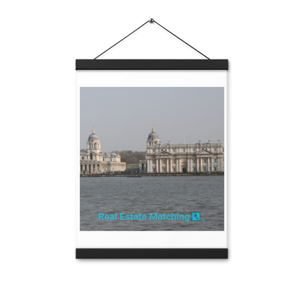 Riverside Beauty Poster with hangers with realestatematching with key Logo