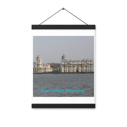 Riverside Beauty Poster with hangers with realestatematching without key Logo