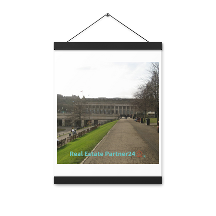 Majestic Palace Poster with hangers with realestatepartner24 with house Logo