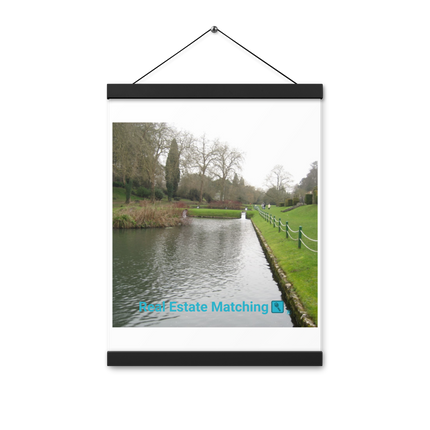 Lakeside Beauty Poster with hangers with realestatematching with key Logo