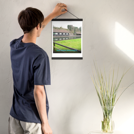 Lakeside Serenity Poster with hangers with realestatematching24 without key Logo