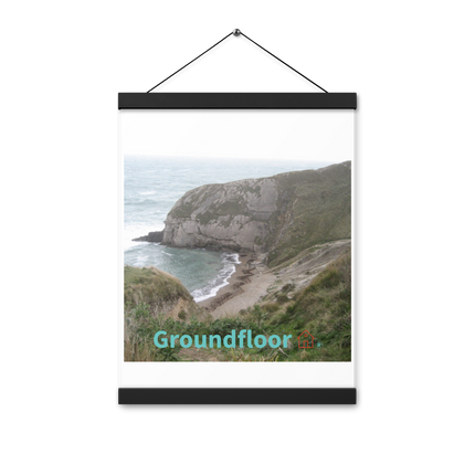 Sea & Hills Poster with hangers with Groundfloor with House Logo
