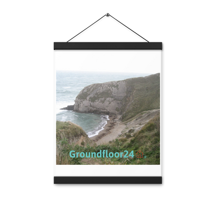 Sea & Hills Poster with hangers with Groundfloor24 with House Logo