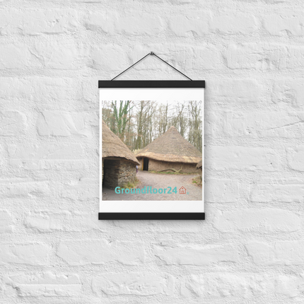 Village Charm Poster with hangers with Groundfloor24 with House Logo
