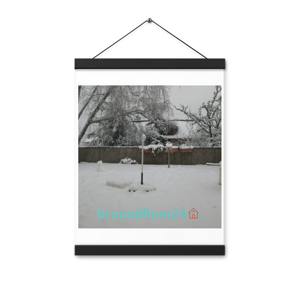 Winter Wonderland Poster with hangers with Groundfloor24 with House Logo