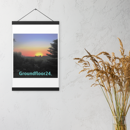 Beautiful Sunset Sinari Poster with hangers with Groundfloor24 without House Logo