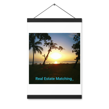 Beautiful Sea View Poster with hangers with realestatematching without key Logo