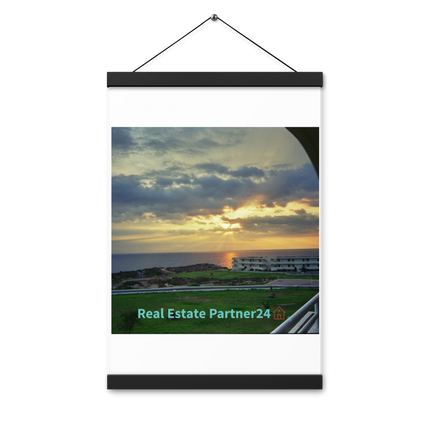 Natural View Poster with hangers with realestatepartner24 with house Logo