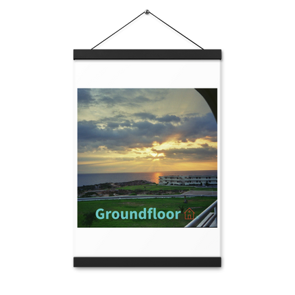 Natural View Poster with hangers with Groundfloor with House Logo