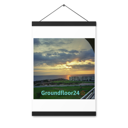 Natural View Poster with hangers with Groundfloor24 with House Logo