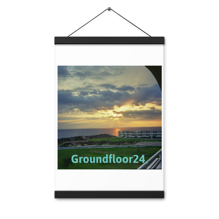 Natural View Poster with hangers with Groundfloor24 without House Logo