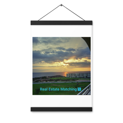 Natural View Poster with hangers with realestatematching with key Logo