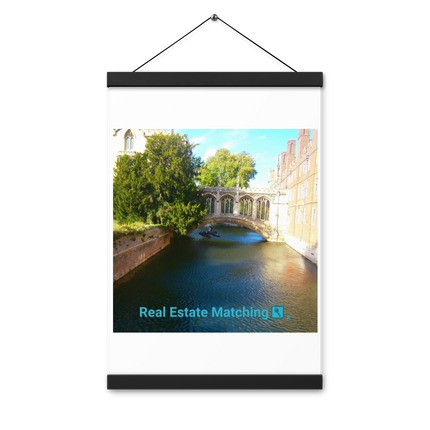 Beautiful Canel Poster with hangers with realestatematching with key Logo
