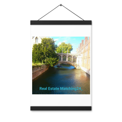 Beautiful Canel Poster with hangers with realestatematching24 without key Logo