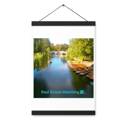 Beautiful Nature Poster with hangers with realestatematching with key Logo