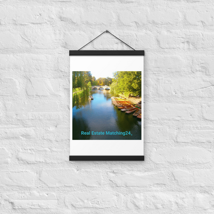 Beautiful Nature Poster with hangers with realestatematching24 without key Logo