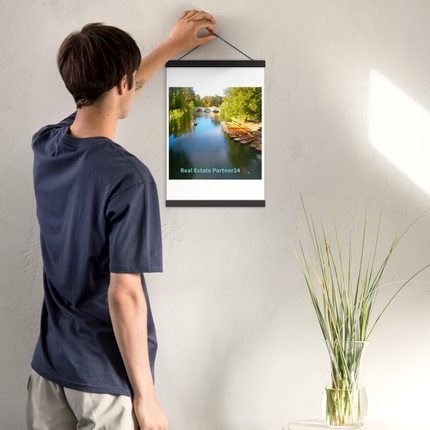 Beautiful Nature Poster with hangers with realestatepartner24 with house Logo