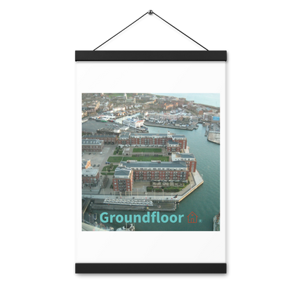 Nice City Poster with hangers with Groundfloor with House Logo