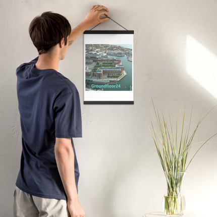Nice City Poster with hangers with Groundfloor24 with House Logo