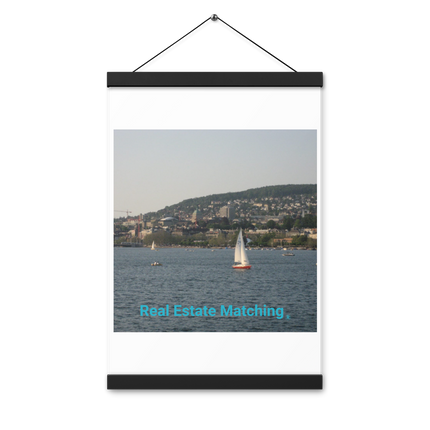 Beautiful River & Hills Sinari Poster with hangers with realestatematching without key Logo