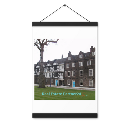 Beautiful Palace Poster with hangers with realestatepartner24 with house Logo