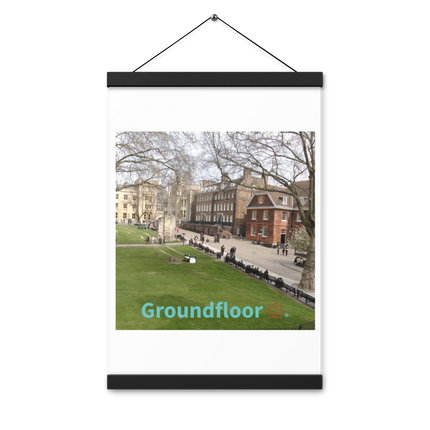Beautiful Park Poster with hangers with Groundfloor with House Logo