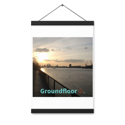 Awesome River View Poster with hangers with Groundfloor with House Logo