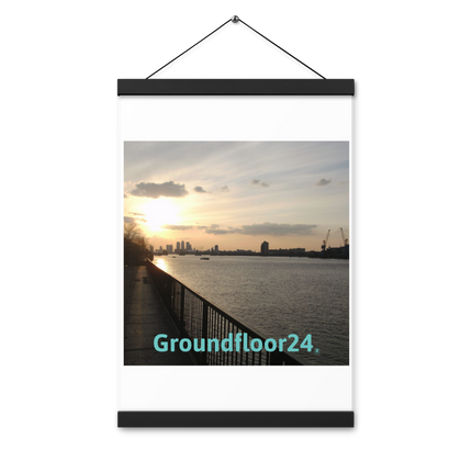 Awesome River View Poster with hangers with Groundfloor24 without House Logo