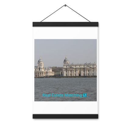 Riverside Beauty Poster with hangers with realestatematching with key Logo