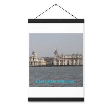 Riverside Beauty Poster with hangers with realestatematching without key Logo