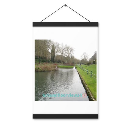 Lakeside Beauty Poster with hangers with groundfloorview24 with House Logo