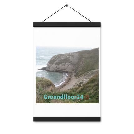 Sea & Hills Poster with hangers with Groundfloor24 with House Logo