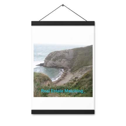Sea & Hills Poster with hangers with realestatematching without key Logo