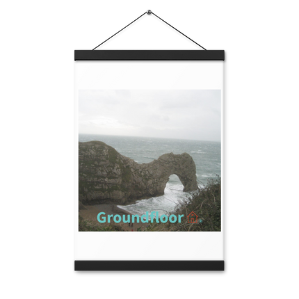 Coastal Escape Poster with hangers with Groundfloor with House Logo