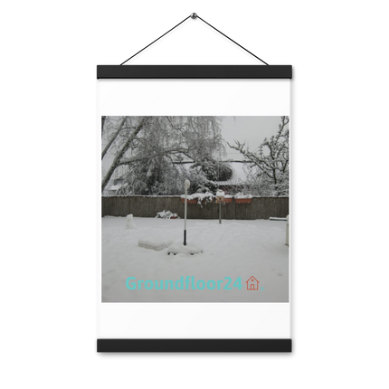 Winter Wonderland Poster with hangers with Groundfloor24 with House Logo