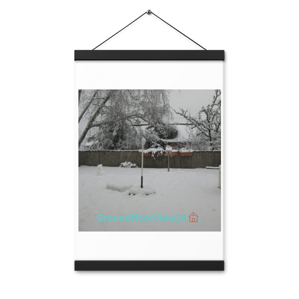 Winter Wonderland Poster with hangers with groundfloorview24 with House Logo